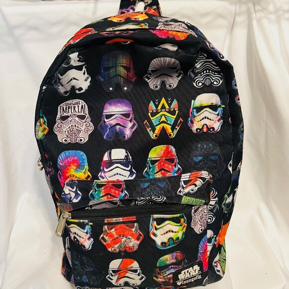 Loungefly Star Wars-Imperial Storm Keeper-Disney Parks-Helmets-Front Zip Pocket - Picture 1 of 16
